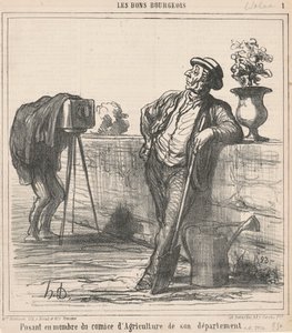 Stiller op som medlem af landbrugsudvalget... af Honoré Daumier