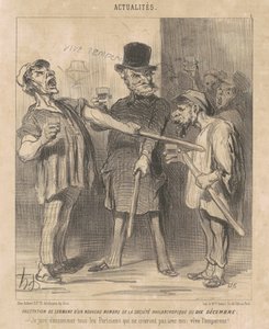 Fordel ... af et ... medlem ... af tiende december ... af Honoré Daumier