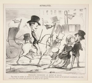 Næste orden af ​​politipræfekten. (For at undgå ulykker af Honoré Daumier