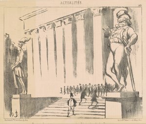 Projekt af vedtægter til at pryde ... Børsen af Honoré Daumier