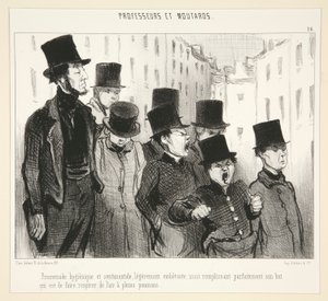 Promenade hygi af Honoré Daumier