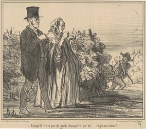 Da der ikke er nogen vagt på landet... af Honoré Daumier