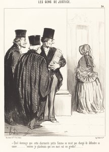 Hvor er det ærgerligt, at denne dejlige... kvinde... af Honoré Daumier
