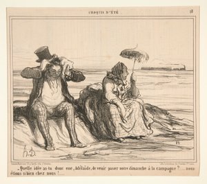 Hvilken idé havde du, Adelaide, om at komme og bestå af Honoré Daumier