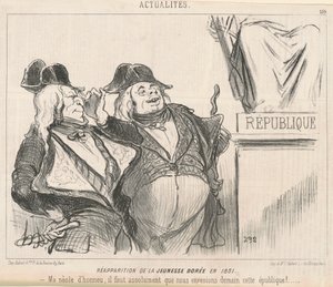 Den Gyldne Ungdoms genkomst i 1851 af Honoré Daumier