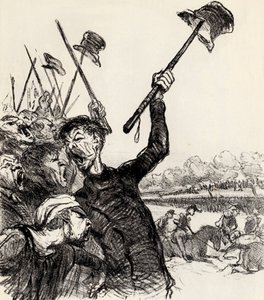Ratapoil og hans stab: Længe leve kejseren!, 1851. af Honoré Daumier