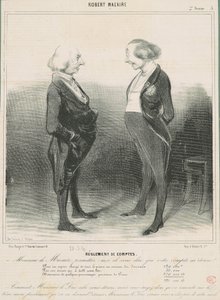 Afregning af scoringer af Honoré Daumier