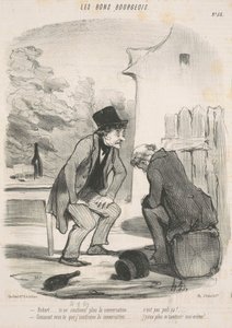 Robert... du fortsætter ikke samtalen mere... af Honoré Daumier