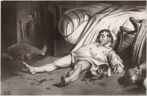 Rue Transnonain, 15. april 1834. 1834 af Honoré Daumier