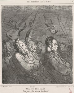 Musikalske sessioner af Honoré Daumier