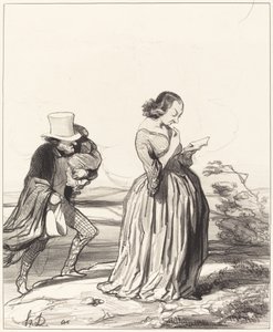 Saperlotte!... at jeg gerne vil... at min kone var færdig... af Honoré Daumier