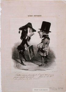 Groteske scener: Skrædder ... Tag den her ... af Honoré Daumier