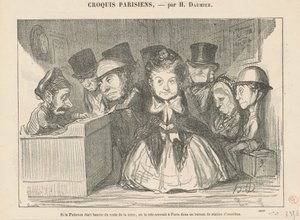 Hvis tålmodigheden blev forvist fra resten... af Honoré Daumier