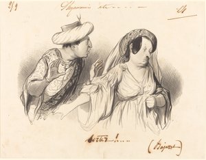 Kom ud!... (Bajazet) af Honoré Daumier