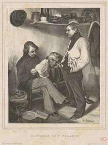 Minde om St. Pelagia af Honoré Daumier