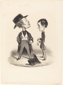 Så vær høflig...jeg... af Honoré Daumier