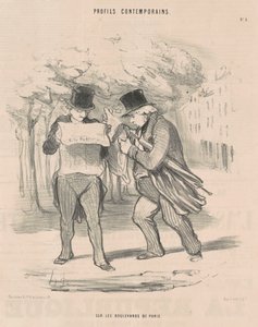 På boulevarderne i Paris af Honoré Daumier