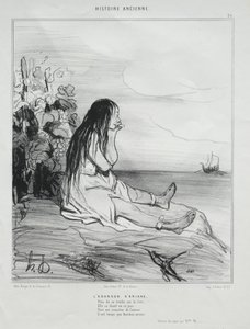 Opgivelsen af Ariadne af Honoré Daumier