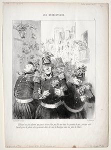 The Banqueters, plade 4: Rifolard er mere charmerende end nogensinde... af Honoré Daumier