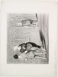 The Bathers, plade 15: Det er hende igen, en smuk mode, Madame Coquardeau!, 1847. af Honoré Daumier