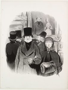 Livets smukke dage, tavle 59: Når ens portræt er på Salonen af Honoré Daumier
