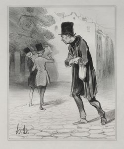 Samleren af Cigarstubber af Honoré Daumier