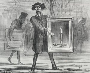 Udstillingen 1859 (plade 1): De har nægtet dette, Ignoramuserne! af Honoré Daumier