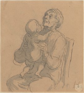 Bedstemoderen af Honoré Daumier