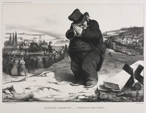 The Monthly Association plade 22: Failed Lafayette! Det tjener dig ret, min gamle ven!, 1834. af Honoré Daumier