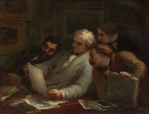 Tryksamlerne, c.1860-63 af Honoré Daumier