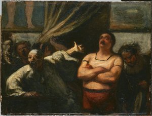Den stærke mand af Honoré Daumier