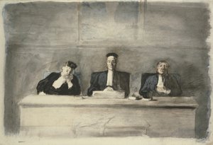 De tre dommere, 1858-60 af Honoré Daumier