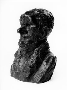 Busterne af "Celebrites du Juste Milieu" "" karikatur af Auguste Ganneron (1792-1847), stedfortræder og industrimand. De generte.”” Skulptur af Honore Daumier (1808-1879) 1800-tallet. Inv L 48,4 Dim i cm H 18 x L 13 Musee des Beaux Arts, Palais Long af Honoré Daumier
