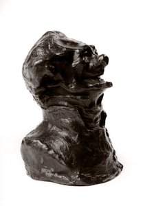 Busterne er masser af "" Berømtheder fra det højre mellemste"" "" Karikatur af Charles Philipon (Philippon), instruktør af "" Caricature"" og "" Charivari""". Journalist. Latteren edente.”” Skulptur af Honore Daumier (1808-1879) 1800-tallet Dim i af Honoré Daumier