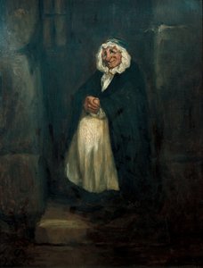 Den gamle dørvogter af Honoré Daumier