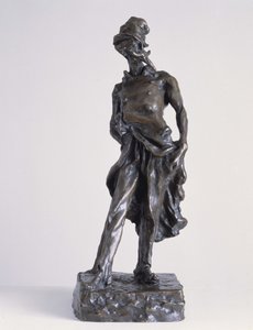 Ratapoil, en politisk tegner, der repræsenterer Republikkens graver. Bronzeskulptur med sand af Honore Daumier (1808-1879) af Honoré Daumier