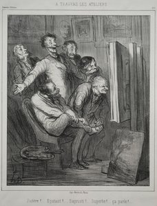 Gennem studierne, 1862. af Honoré Daumier