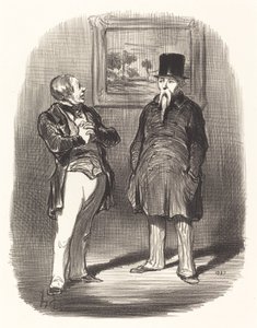 Vent...jeg kendte dig ikke... af Honoré Daumier