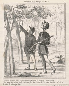 Her har spurven været oppe af Honoré Daumier