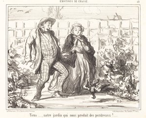 Her... vores have... producerer agerhøns!... af Honoré Daumier