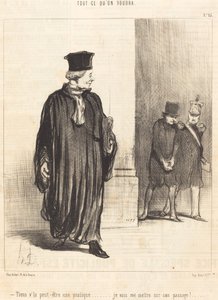 Her, måske en praksis af Honoré Daumier