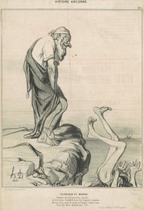 Telemachus og mentor af Honoré Daumier