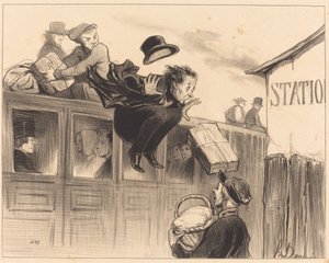 Tredive sekunder af stationen af Honoré Daumier