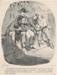 Du kender godt den fede MP overfor... af Honoré Daumier