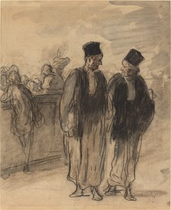 To advokater af Honoré Daumier