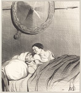 Odysseus og Penelope af Honoré Daumier