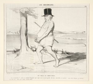 Et tillidsbrud. Elendig!! røve en advokat fra fængslet, der svømmer under beskyttelse af naturlige og sociale love! af Honoré Daumier