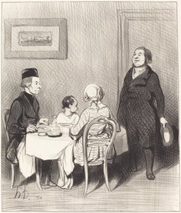 En ven er en krokodille... af Honoré Daumier