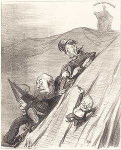 En farlig vej af Honoré Daumier