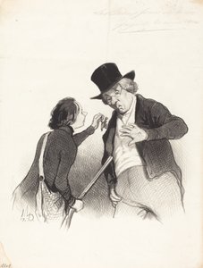 En start på jagten af Honoré Daumier